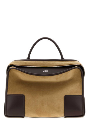 Two-tone suede and leather Amazona 180 XL shopping bag LOEWE (B039AZLX02)
