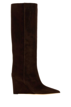 Chocolate suede Blake boots Bordeaux JIMMY CHOO (BLAKEKB85SUE)