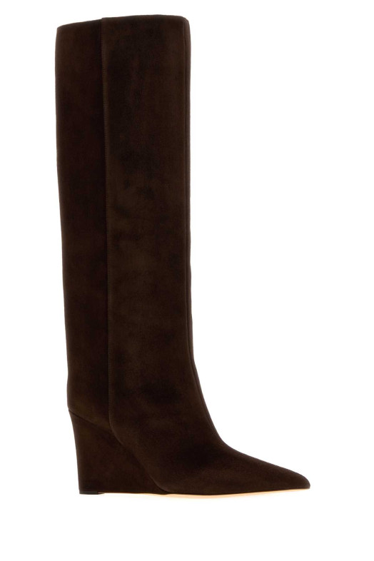 Chocolate suede Blake boots Bordeaux JIMMY CHOO (BLAKEKB85SUE)