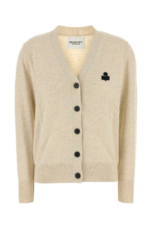 Melange cream cotton blend Karina cardigan ISABEL MARANT ETOILE (CA0104FAC1L17E)