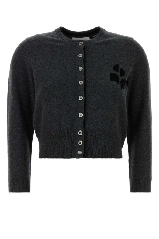 Charcoal cotton blend Lona cardigan ISABEL MARANT ETOILE (CA0163FAD1L16E)