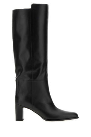 Black leather Caly boots Black JIMMY CHOO (CALYKB65SQM)