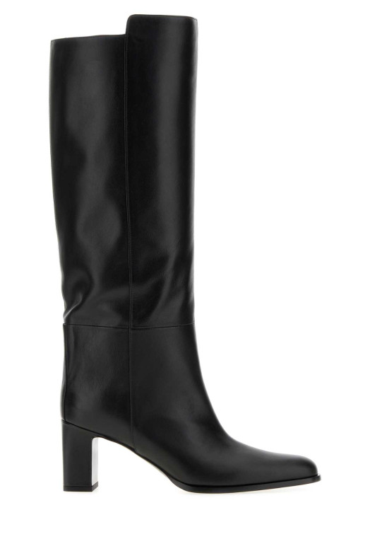 Black leather Caly boots Black JIMMY CHOO (CALYKB65SQM)