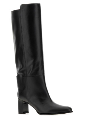 Black leather Caly boots Black JIMMY CHOO (CALYKB65SQM)