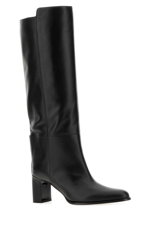 Black leather Caly boots Black JIMMY CHOO (CALYKB65SQM)