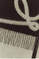 Brown wool blend scarf LOEWE (FSA4SS1W15)