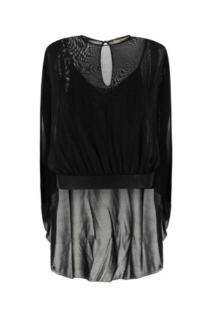 Black silk blend top Black FENDI (FZXF37B1QL)