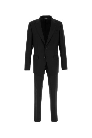 Black stretch wool suit Black DOLCE & GABBANA (GK05VTFUBG4)