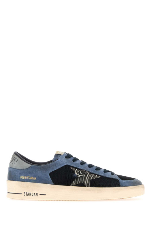 Two-tone suede and mesh Stardan sneakers GOLDEN GOOSE DELUXE BRAND (GMF00370F008517)
