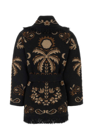 Embroidered wool blend Island Roots cardigan ALANUI (LWHB064E26KNI0031061)