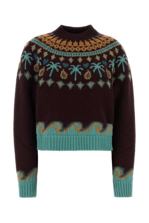 Embroidered wool Sweet Winter sweater ALANUI (LWHE061E26KNI0012851)