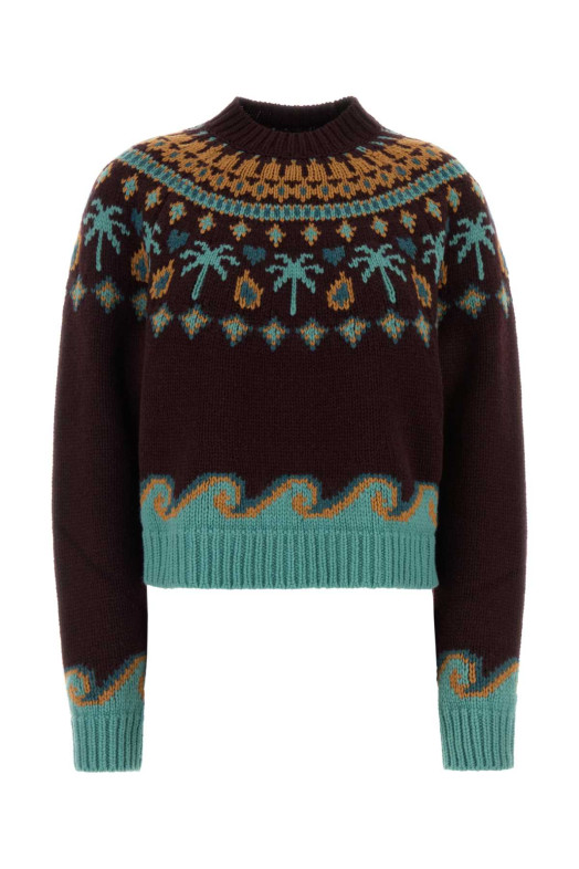 Embroidered wool Sweet Winter sweater ALANUI (LWHE061E26KNI0012851)