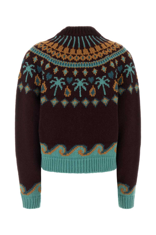 Embroidered wool Sweet Winter sweater ALANUI (LWHE061E26KNI0012851)