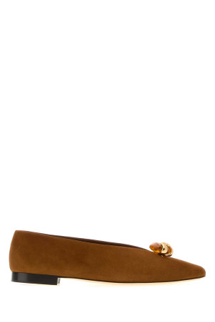 Caramel suede Margot ballerinas JIMMY CHOO (MARGOTFLATBSB)