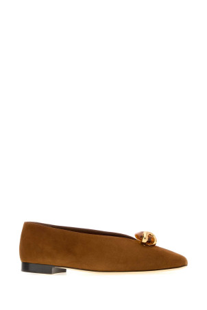 Caramel suede Margot ballerinas JIMMY CHOO (MARGOTFLATBSB)