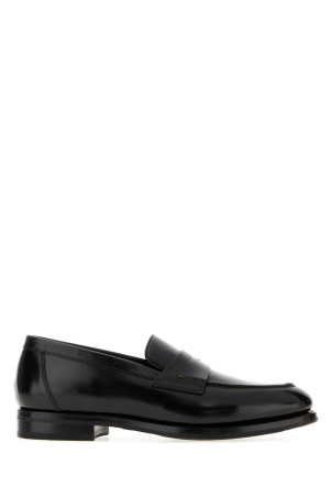 Black leather Colin loafers SANTONI (MCCO19386PL7HNTG)