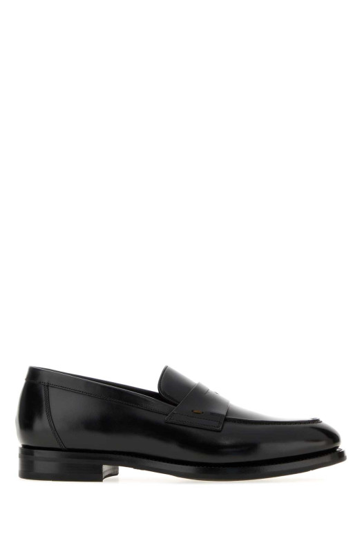 Black leather Colin loafers SANTONI (MCCO19386PL7HNTG)