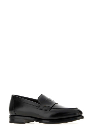 Black leather Colin loafers SANTONI (MCCO19386PL7HNTG)