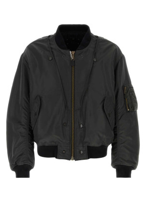 Charcoal nylon blend bomber jacket MAISON MARGIELA (S50AM0662M35923)