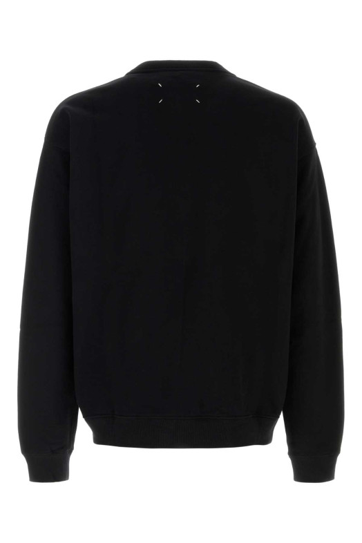 Black cotton sweatshirt MAISON MARGIELA (S50GU0255S25503)