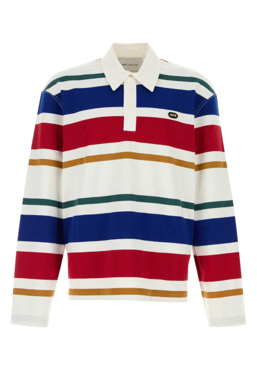 Embroidered cotton polo shirt AMI (UPL453JE0237)