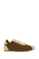 Two-tone suede and fabric sneakers Gray AMI (USN510AW0038)
