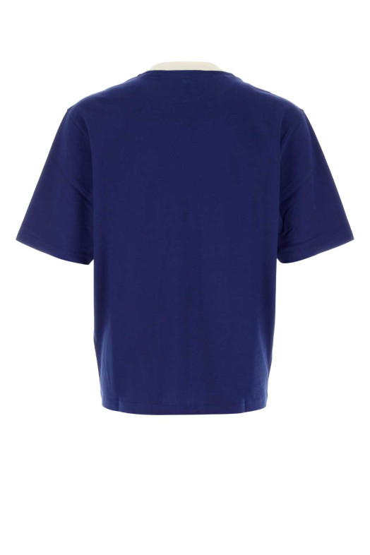 Blue cotton t-shirt AMI (UTS418JE0258)