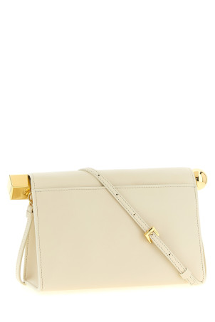 'Le Sac Rond Carré' clutch White