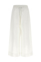 Льняные брюки белого цвета POLO RALPH LAUREN 21664389CREAM