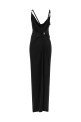 Платье с металлическим логотипом, чёрное COPERNI COPR205F5022BLK
