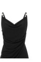 Платье с металлическим логотипом, чёрное COPERNI COPR205F5022BLK