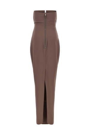'Prong' dress Brown