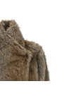 'Brigitte First' eco-fur coat Brown