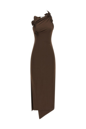 Flower dress Brown