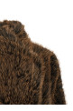 'Susan First' eco-fur coat Brown