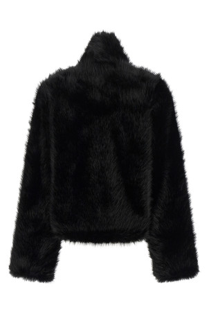 'Jackie First' eco-fur coat Black