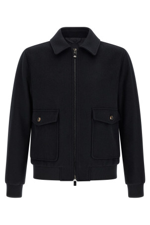 Wool cloth jacket Black