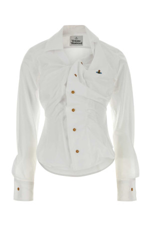 White poplin Drunken shirt VIVIENNE WESTWOOD (1501000CW009Q)