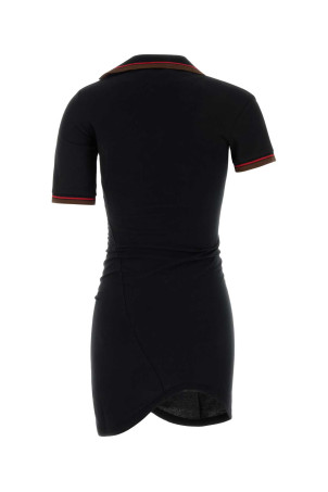 Black piquet polo shirt VIVIENNE WESTWOOD (1601005AJ00AU)