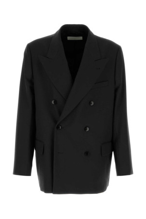 Black wool Bosier oversize blazer DRIES VAN NOTEN (2620204094265)