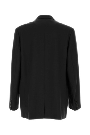 Black wool Bosier oversize blazer DRIES VAN NOTEN (2620204094265)