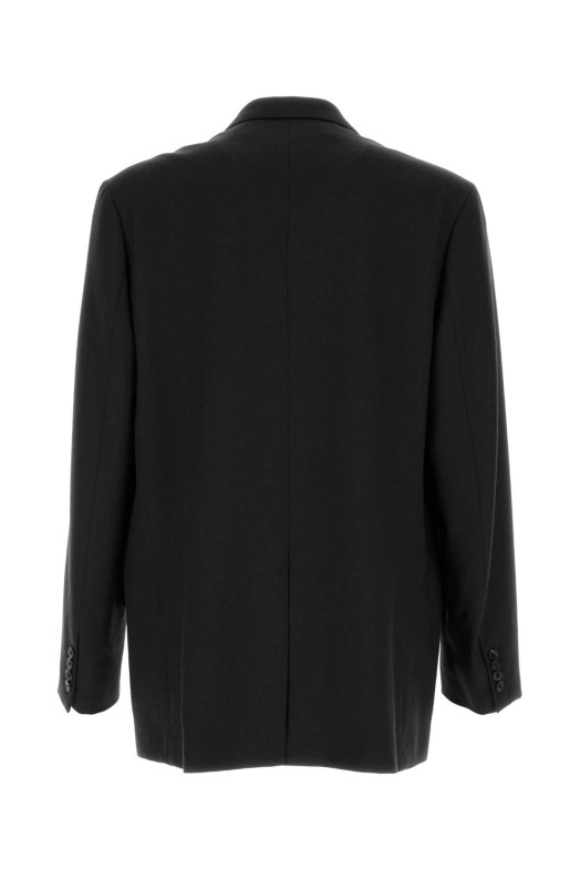 Black wool Bosier oversize blazer DRIES VAN NOTEN (2620204094265)