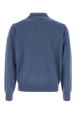 Air force blue wool Mark polo shirt VIVIENNE WESTWOOD (2701003NY005E)