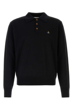 Black wool Mark polo shirt VIVIENNE WESTWOOD (2701003NY005E)