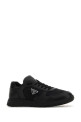 Black leather and fabric sneakers Black PRADA (2EE444FG0003LNW)