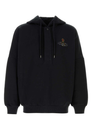 Black cotton sweatshirt VIVIENNE WESTWOOD (2I01000UJ00AS)