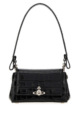 Black leather small Hazel shoulder bag VIVIENNE WESTWOOD (4603000WWL0098)