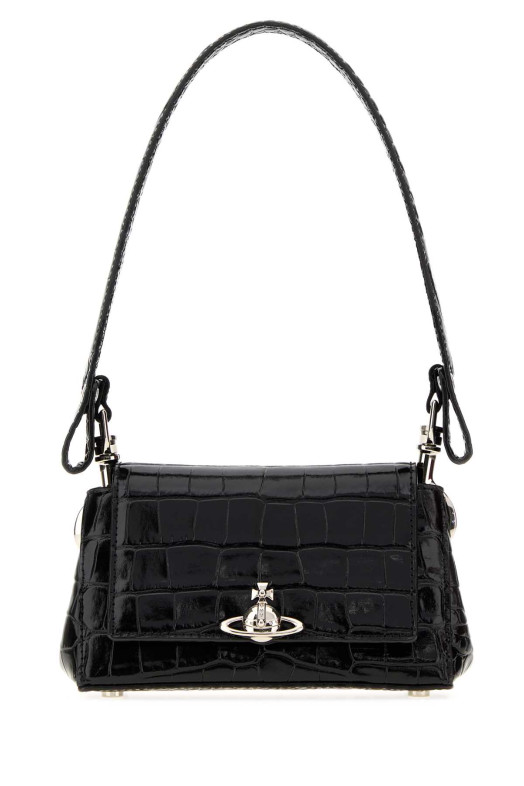 Black leather small Hazel shoulder bag VIVIENNE WESTWOOD (4603000WWL0098)
