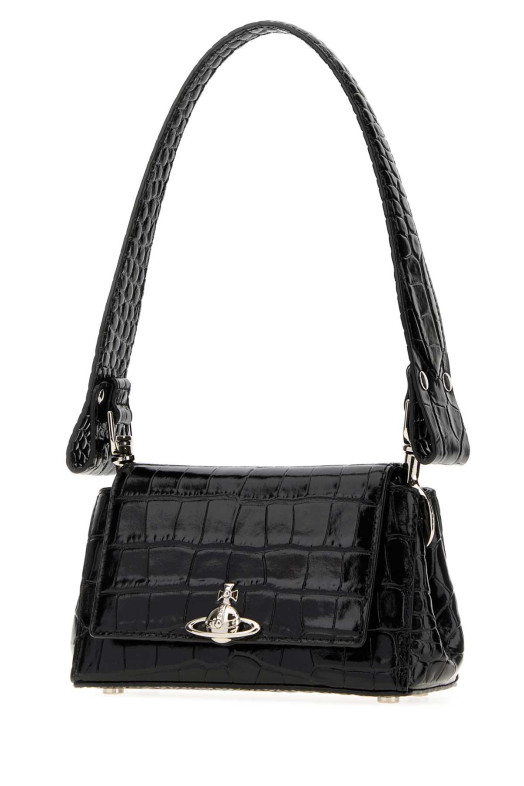 Black leather small Hazel shoulder bag VIVIENNE WESTWOOD (4603000WWL0098)