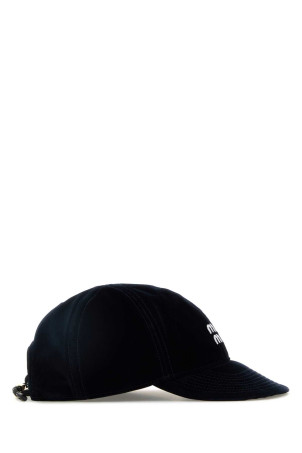 Midnight blue velvet baseball cap MIU MIU (5HC3692CUA)